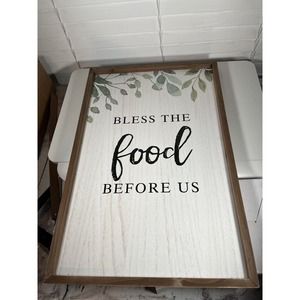 Dining Room Decor Bless the Food Before Us 3 Signs Wall Art Set 15.75 X 23.62